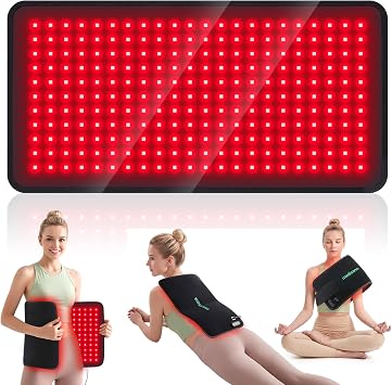 Medisana Red Light Therapy for Body, Red Light Pad with Heating