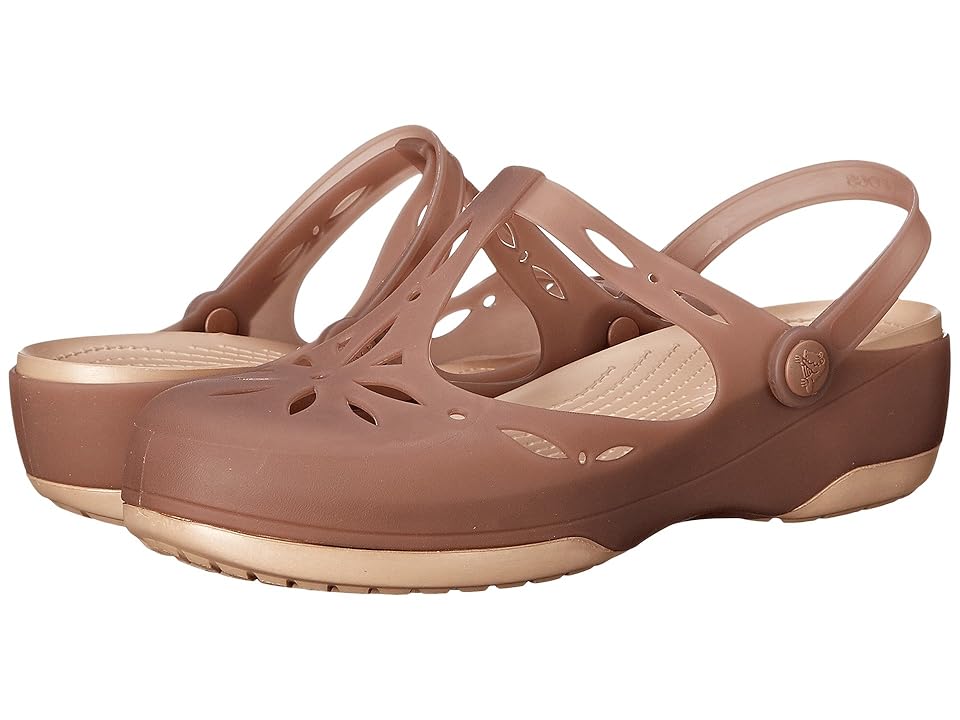 

Crocs Carlie Cutout Clog (Bronze/Gold) Women's Clog Shoes