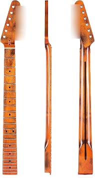 Electric Guitar Neck for TL Tele, 22-Fret Canadian Maple Neck, Smooth Fingerboard, Standard Scale Length, Replacement Guitar Neck