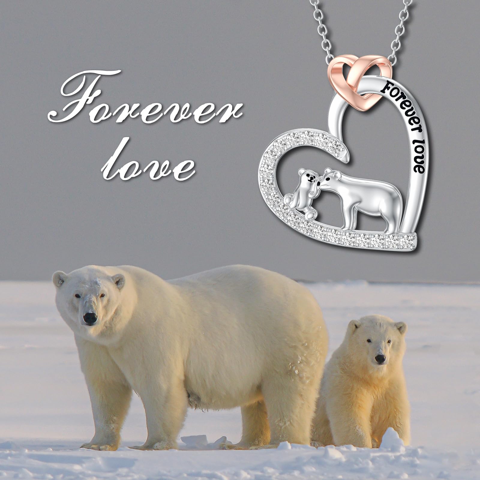 Seiyang Collar de plata de ley 925 con diseño de elefante/oso/dinosaurio para el día de la madre, regalo para el día de la madre, hija, hijo, joyería para mamá y mujer