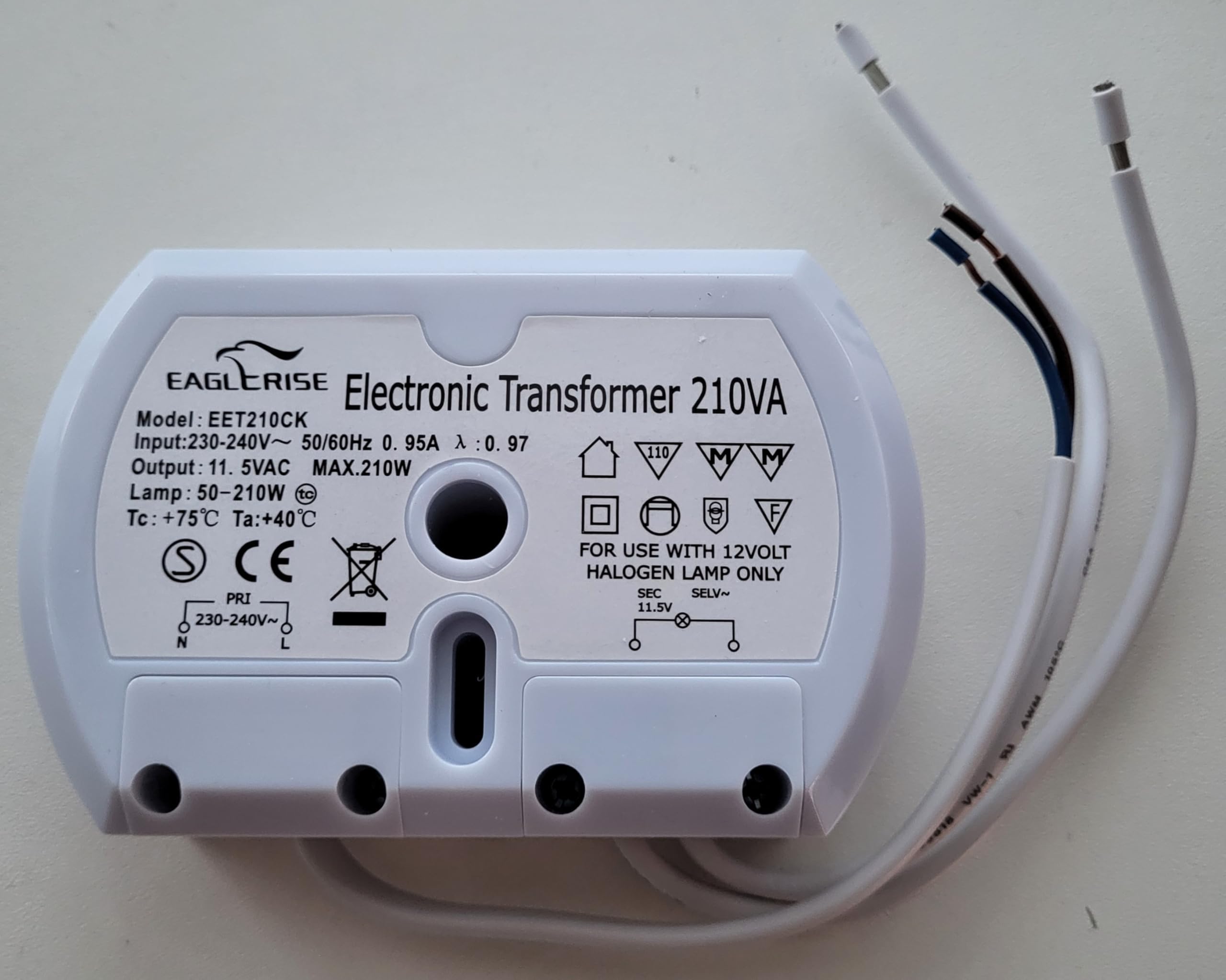 EAGLERISE SET210CS ELECTRONIC TRANSFORMER - FREE UK P+P!! - 2 YEAR GUARANTEE!!