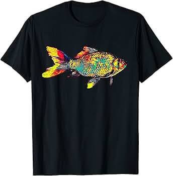 Amazon.com: Colorful Fish T-Shirt : Clothing, Shoes & Jewelry