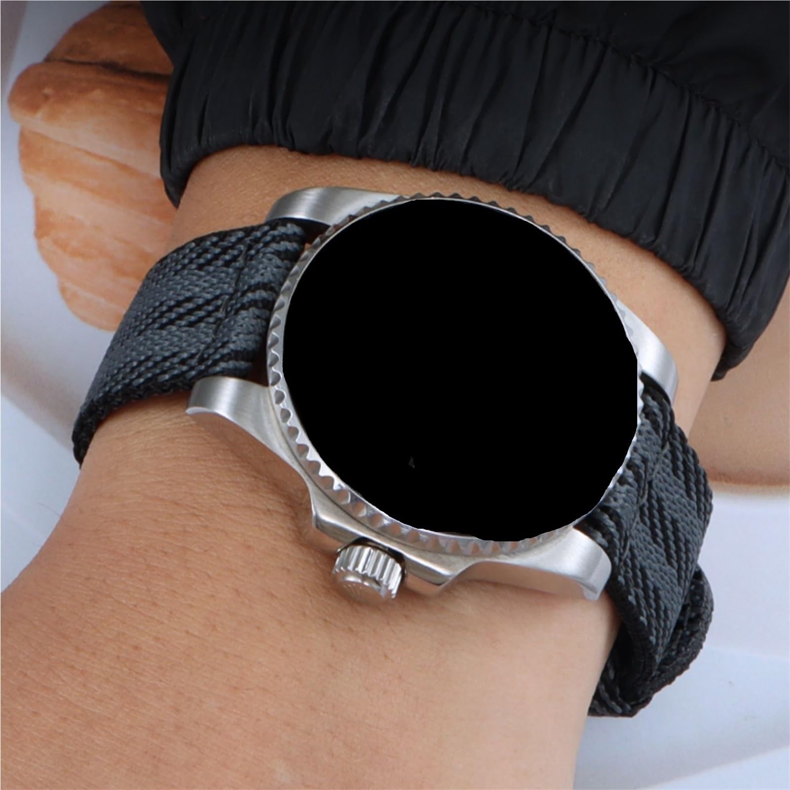 Cinturino per orologio in nylon Cinturino for orologio unisex in tela di nylon, cinturino classico casual retrò, accessori 18 19 20 21 22 23 24mm