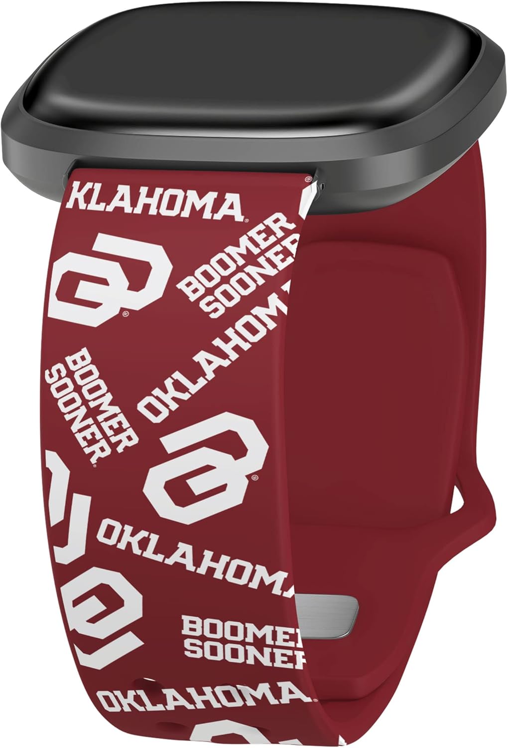 Affinity Bands Oklahoma Sooners HD Watch Band Compatible with Fitbit Versa 3 & Sense 1
