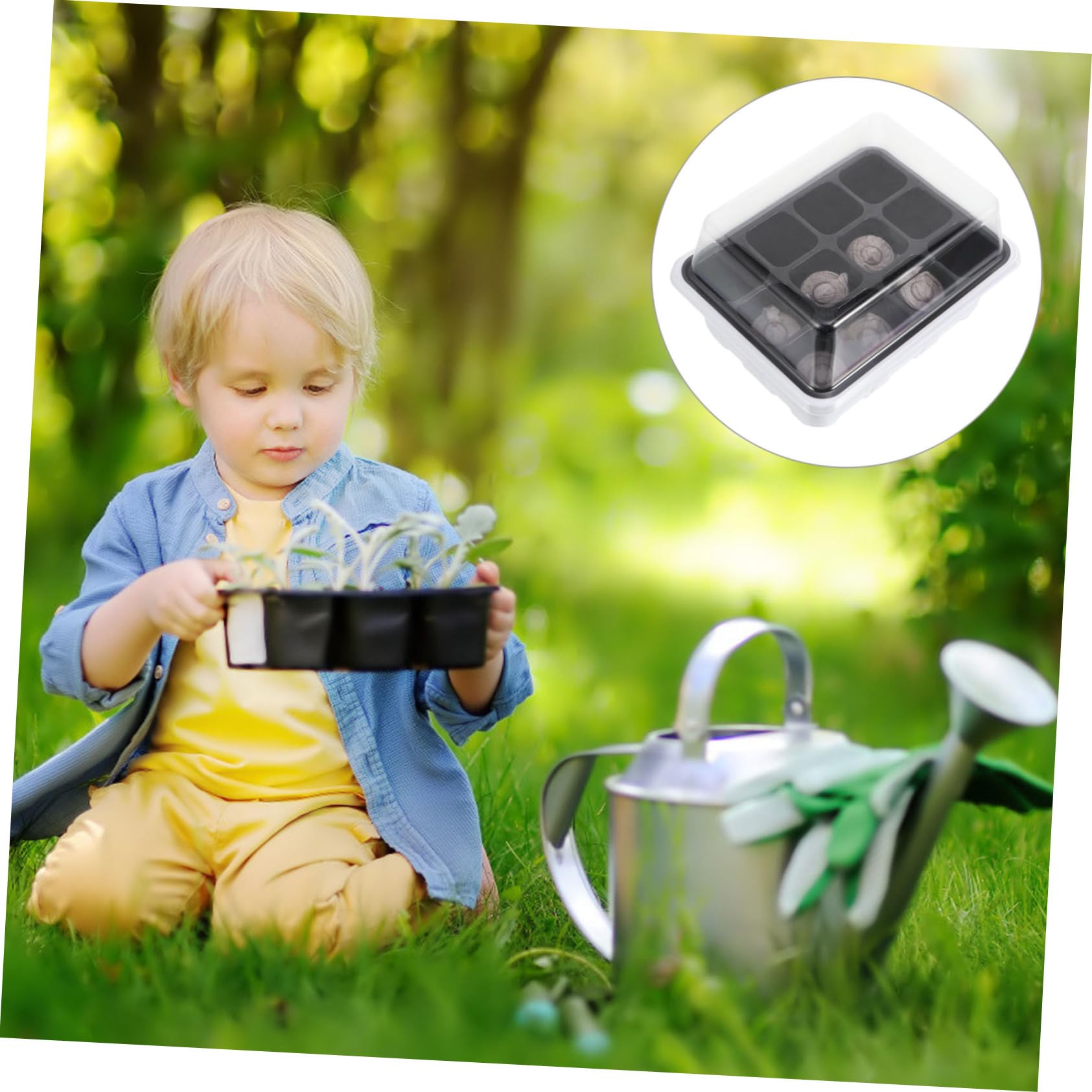 TOYANDONA 2 Set Vassoi per Germinazione per Giardinaggio E Serra Strumenti per Piantine E Semina Adatti 12 Pezzi*2