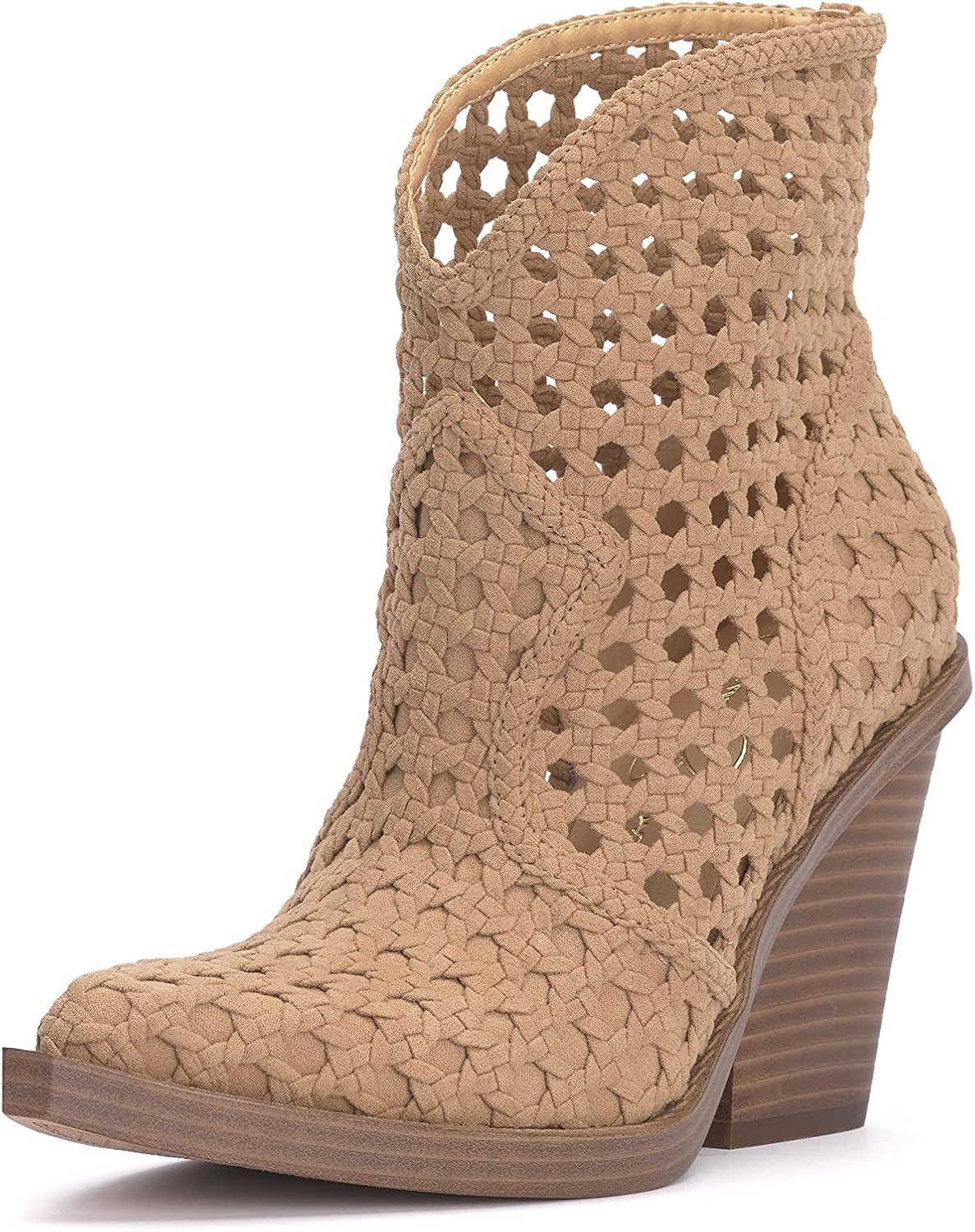 Jessica Simpson Women's Lukkah Heeled Bootie Fashion Boot, Natural, 5
