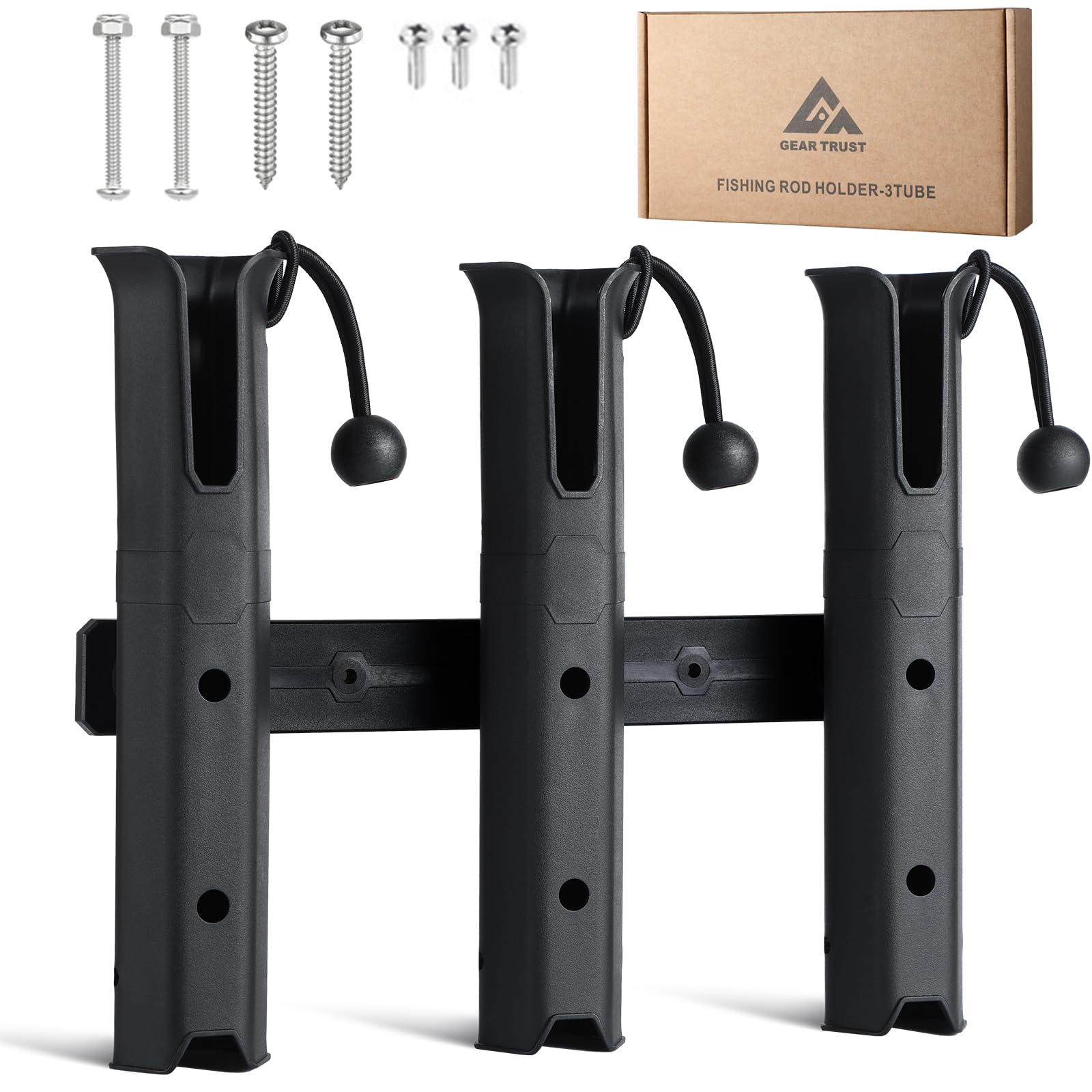 GearTrust Fishing Rod Holders, 3 Rod Holder for Boat Golf Cart & Garage