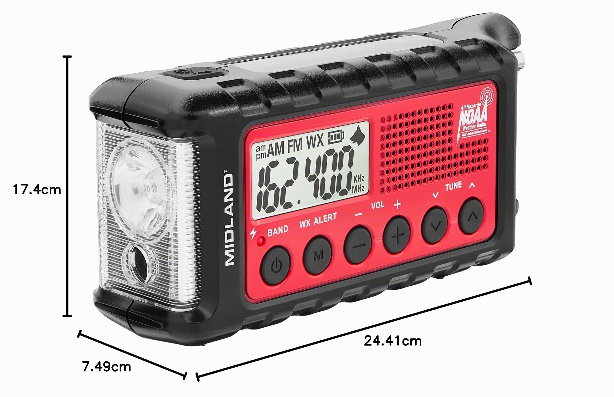 Midland Radio Emergency Dynamo Crank Radio w Battery