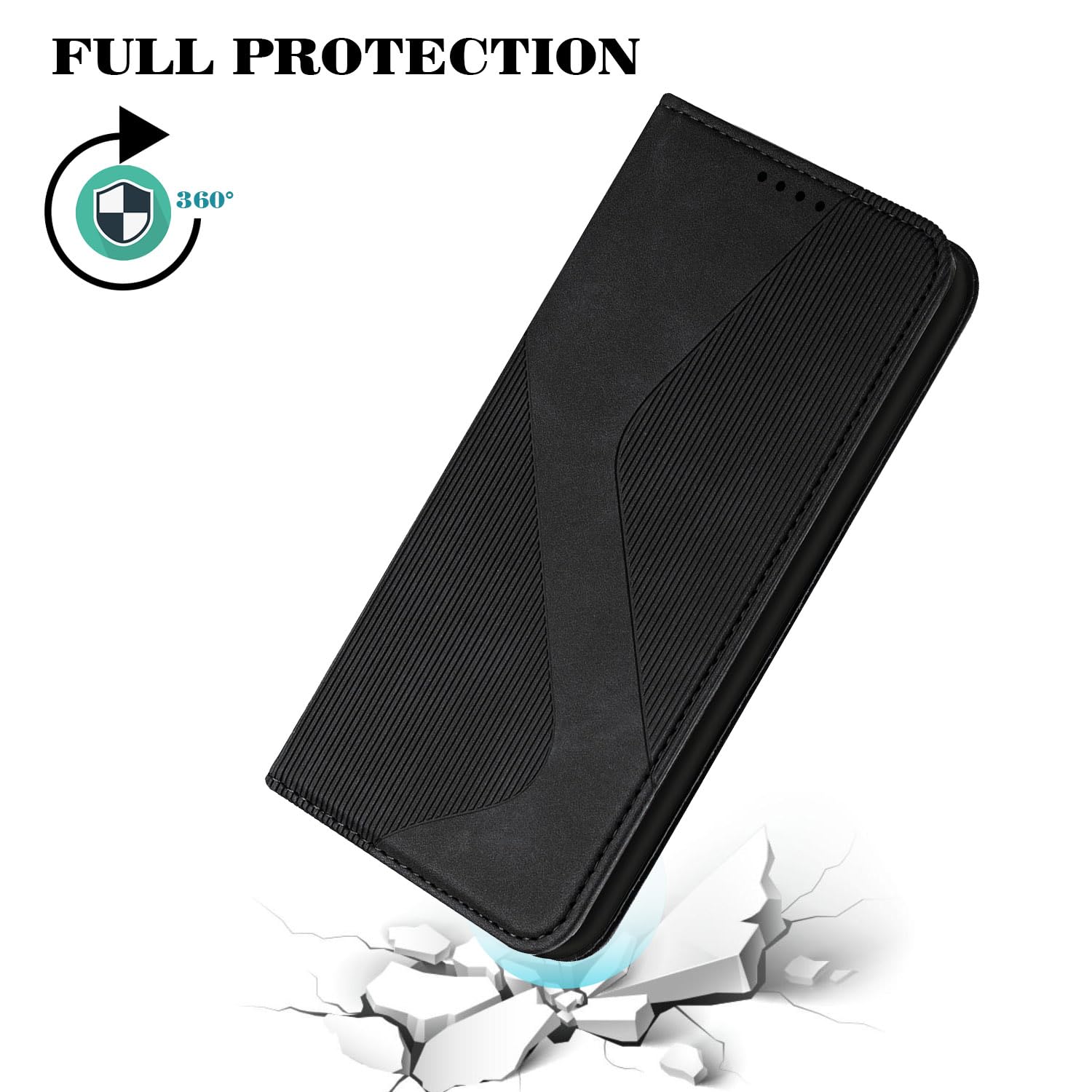 Étui Pour Google Pixel 7A Cuir Fentes Pour Cartes Flip Housse De Protection Foxdock Rouge