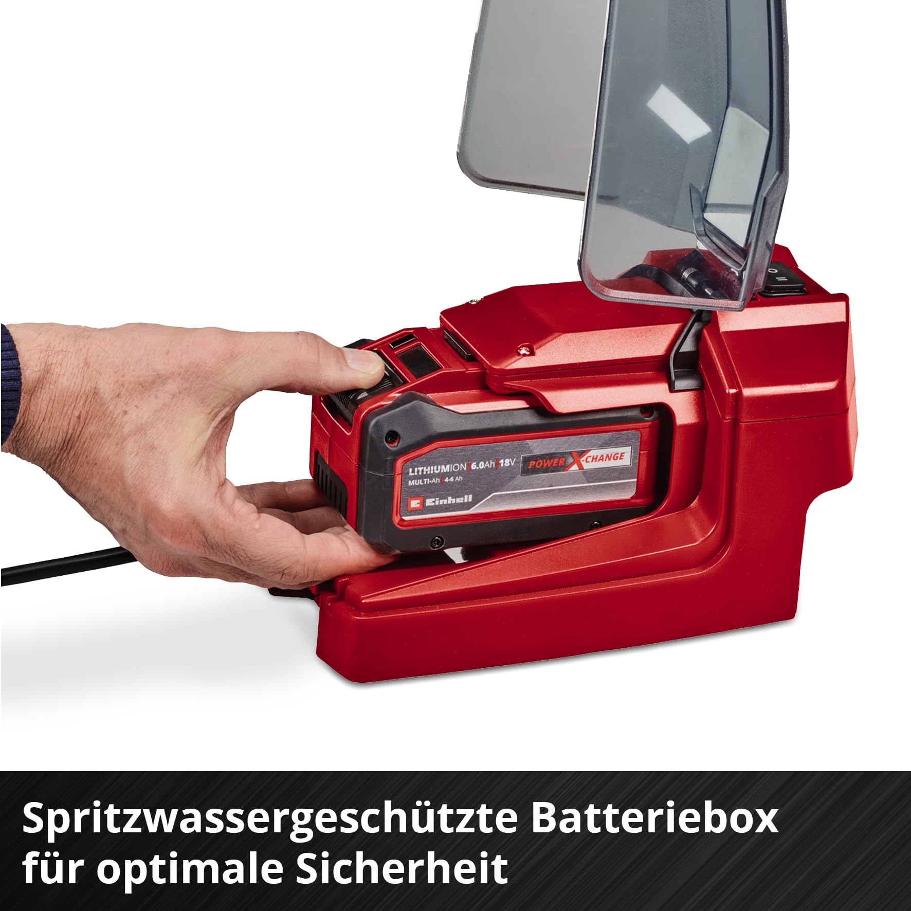Einhell Akku-Schmutzwasserpumpe GE-DP 18/25 LL Li-Solo Power X-Change (18 V, 7.000 L/h Fördermenge, flachabsaugend, 5 m Förderhöhe, ECO- und BOOST-Modus, ohne Akku)