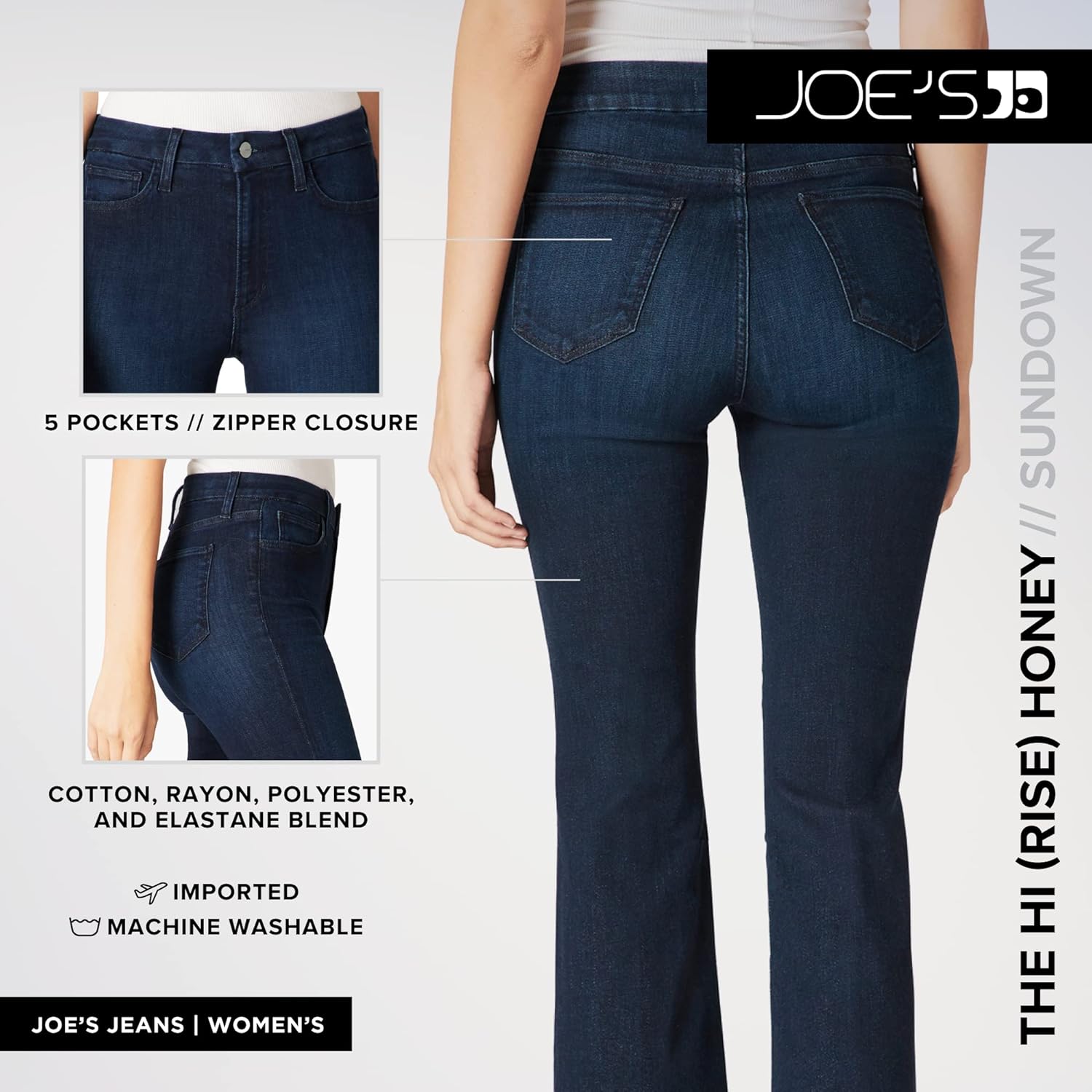 Joe's Jeans Womens Hi Honey Bootcut Fashion - Image 4