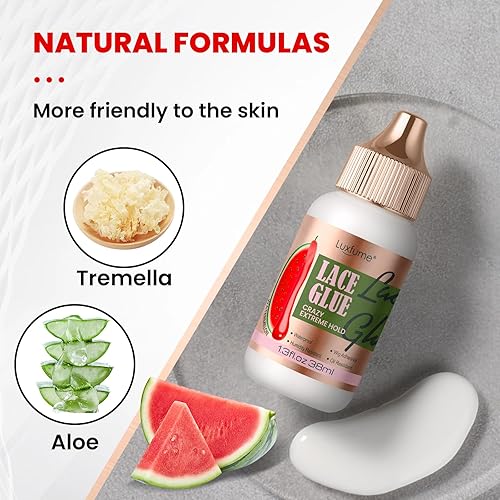 Miniatura 3 de Pegamento de encaje invisible de 1.34 onzas  Resistente al agua y súper agarre  Pegamento de peluca para peluca de encaje frontal  Secado rápido,