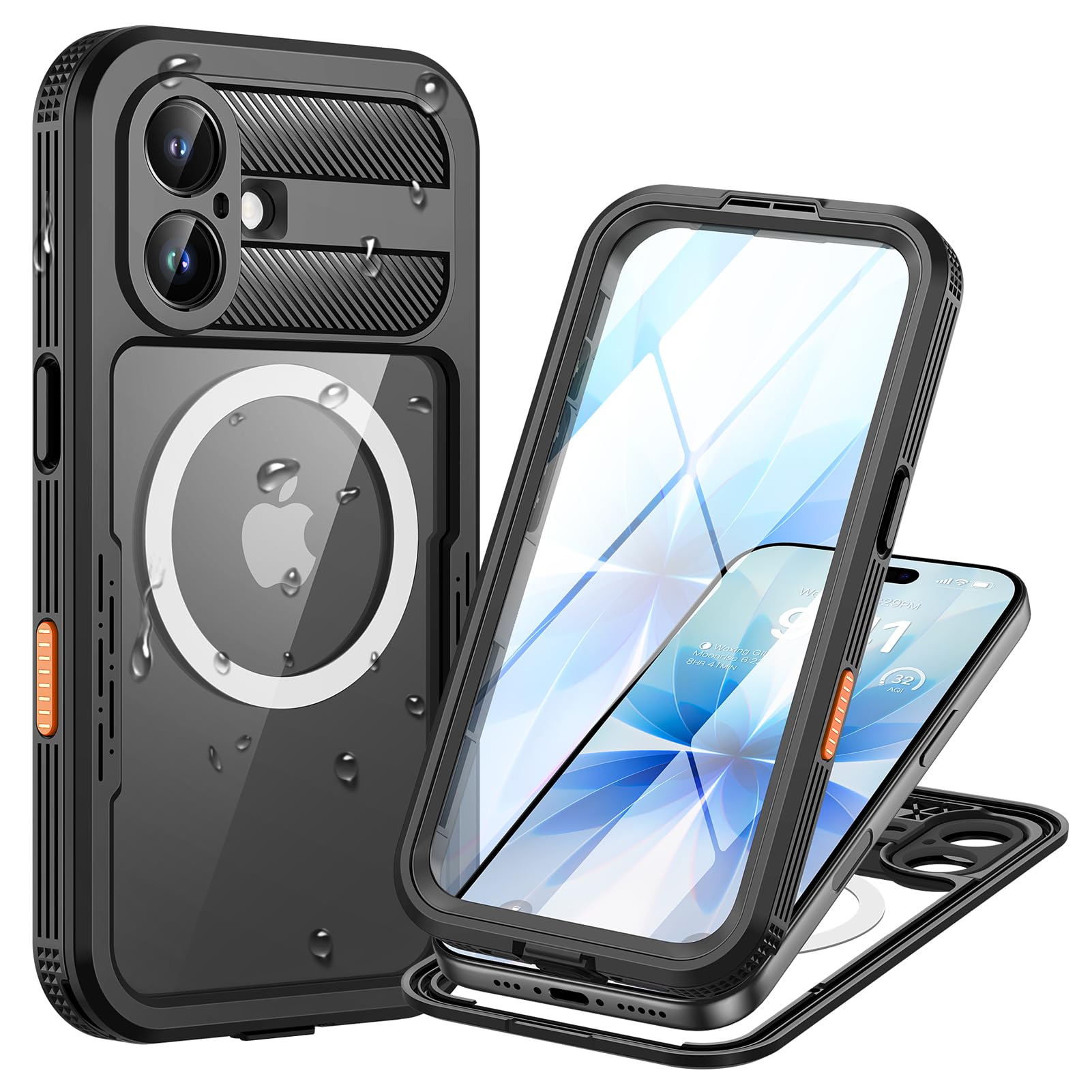 Coque iPhone 17 étanche IP68 antichoc compatible MagSafe - 7