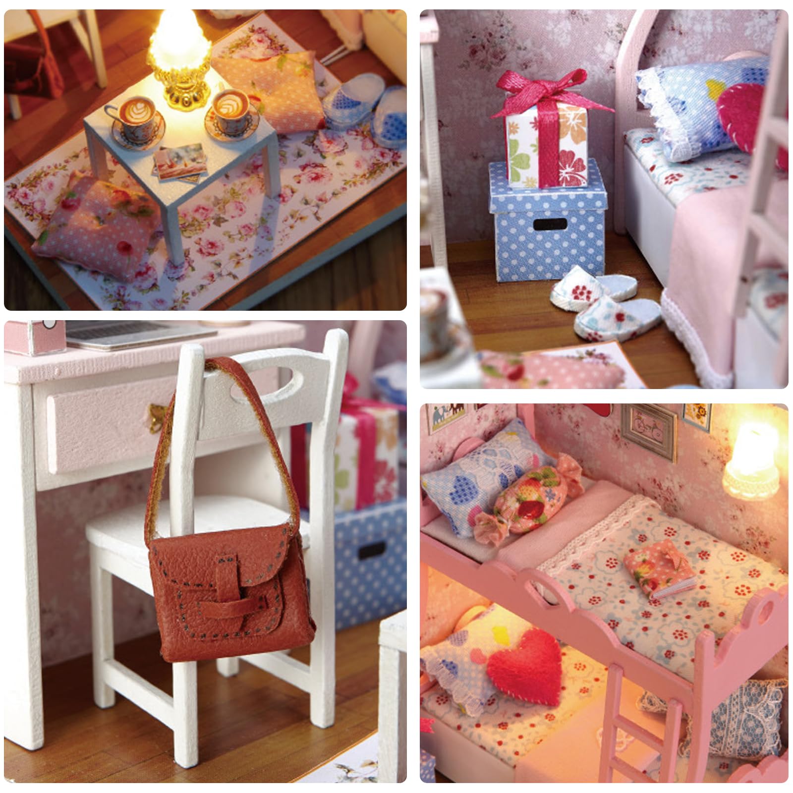 DIY Casa di Bambola in Legno in Miniatura Casa Kit