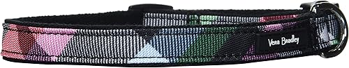 Vera Bradley Collar para mascotas ajustable y repelente al agua reciclado para mujer, Cintas a cuadros
