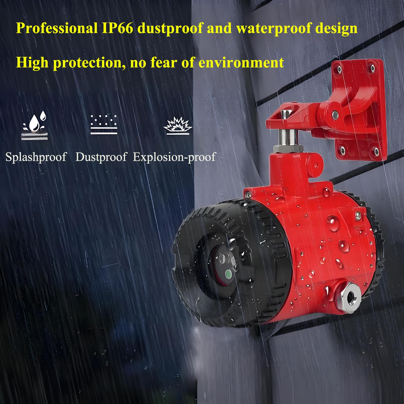 Detector Llamapor Inducción,alarmascontraincendios con Soporte Giratorio 360°,Distancia Detección35m,Requiere Conexión a Central Alarma contra Incendios,detecciónrápida Y Sensiblefaseinicialllama