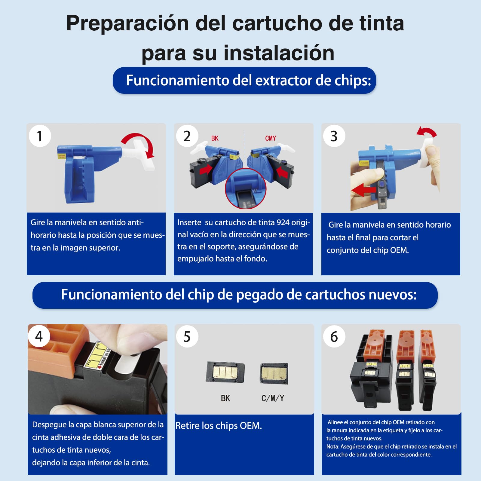 KINGWAY 924 Cartuchos de Tinta Compatibles con HP 924 para HP OfficeJet 8120e 8122e 8125e 8132e 8124e 8130e 8134e 8135e 8138e 8139e (4 Pack,Sin Chip) — view 4