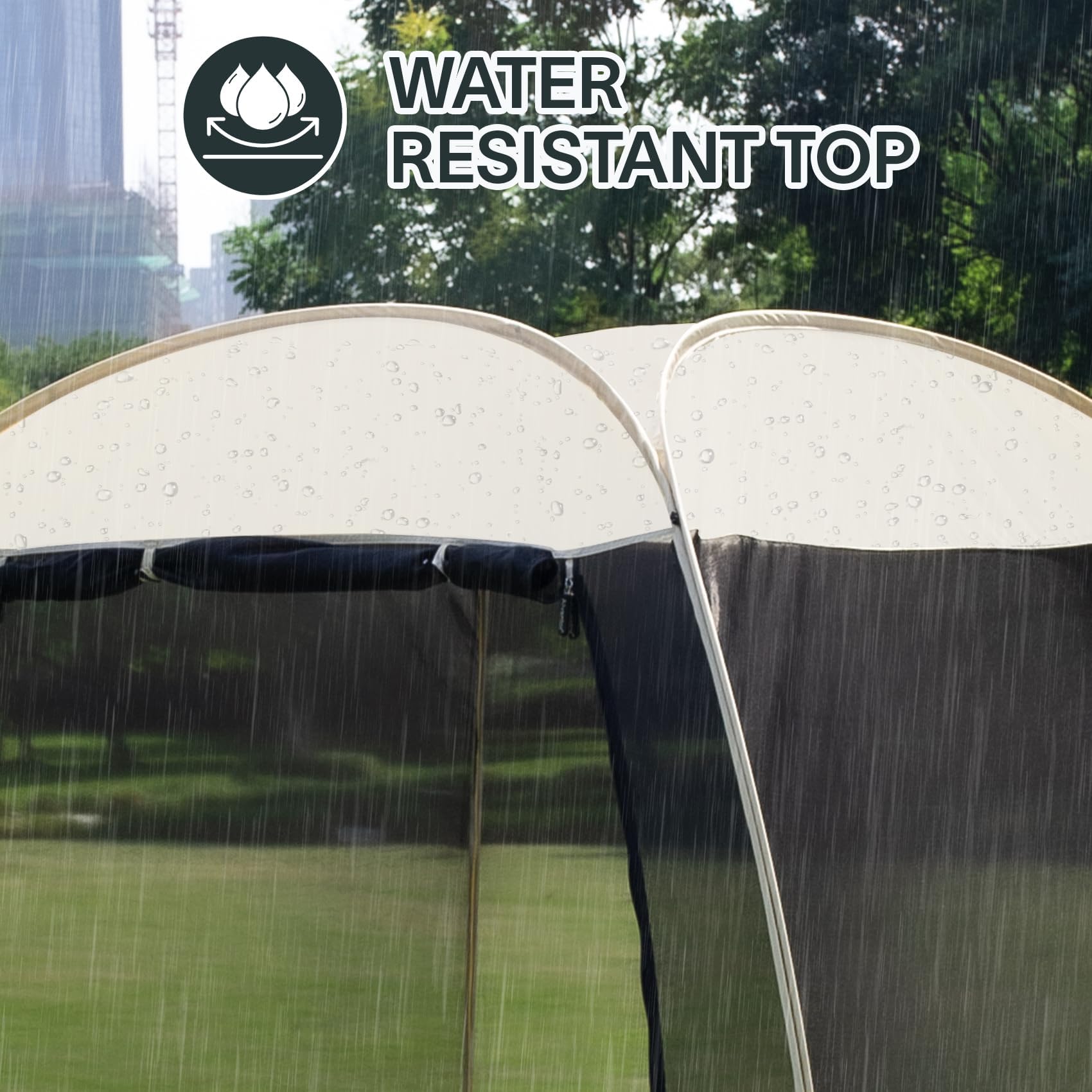 Alvantor Pop Up Screen Tent House Room Instant Outdoor Camping Canopy Sun Shelter Gazebo for Patio, Backyard & Deck, Privacy Tent(2-10 People, 8'x8' 10'x10' 12'x12')