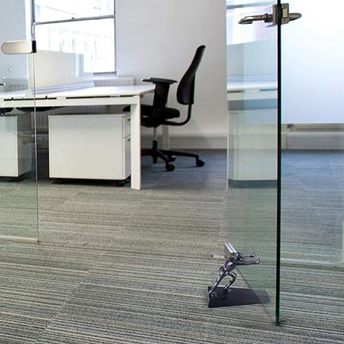 Miniatura 7 de 2 topes de puerta de hierro fundido, tope de puerta decorativo rústico resistente, cuña de tope de puerta de hombre para detener tu dormitorio, baño