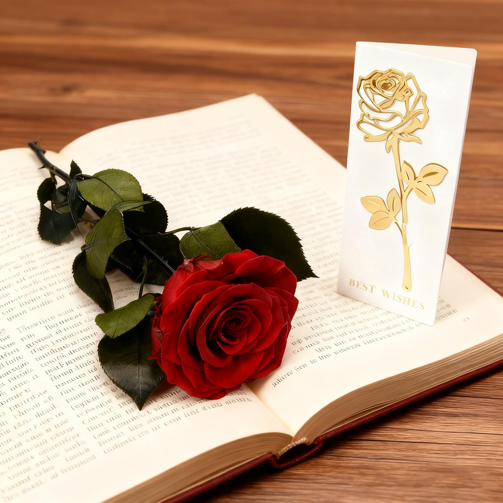 Yamonic Rosa Stabilizzata Regalo Donna, Vera Rosa Eterna con Steli Regalo per Donne Compleanno, Regali Natale San Valentino Festa della Mamma Anniversario Matrimonio Regali Fidanzata Mamma Nonna
