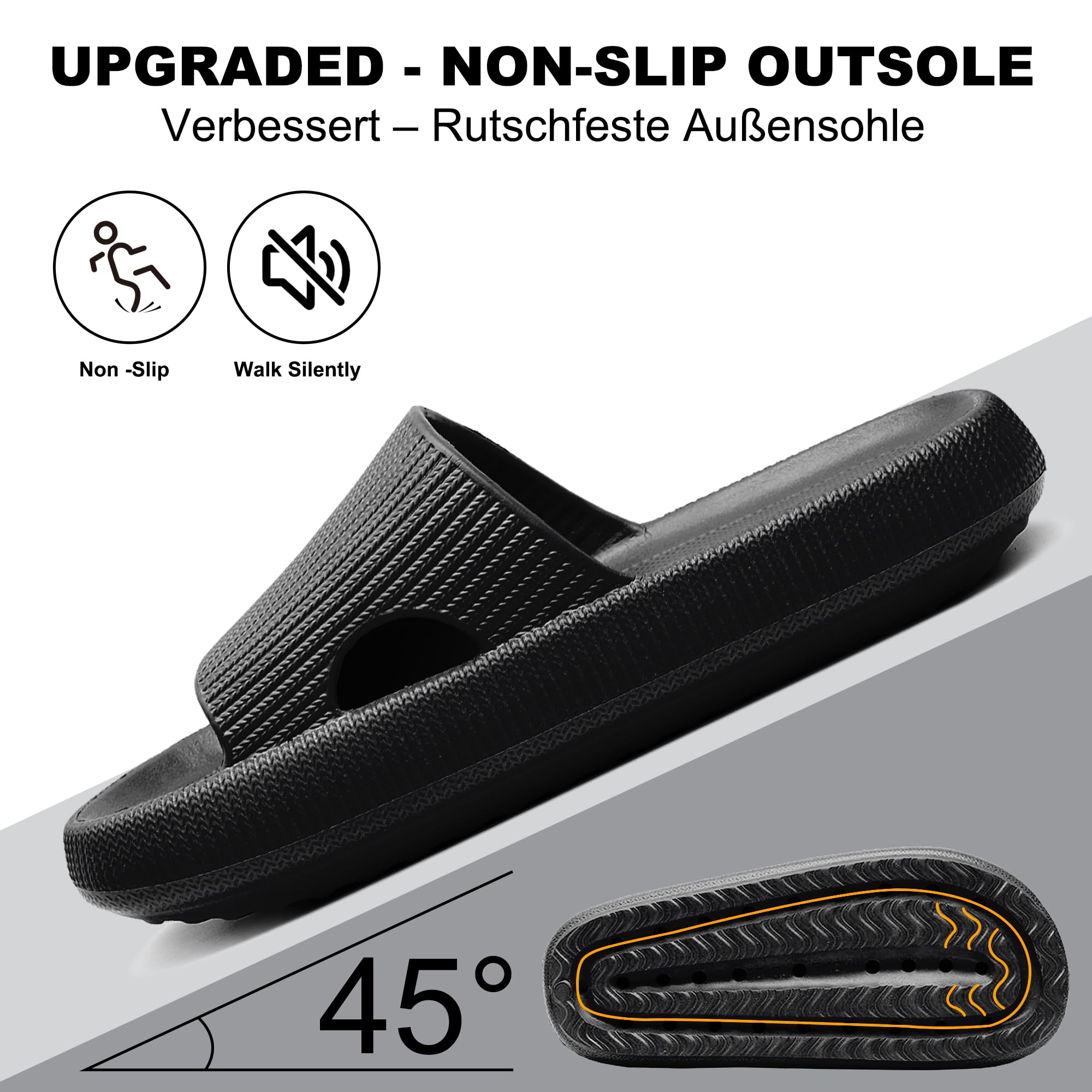 Geweo Ciabatte Nuvola Donna Uomo Comode Pantofole da Casa EVA Super Morbide Ciabatte Piscina Doccia Antiscivolo Slippers Asciugatura Rapida Sandali da Mare con Fibbie Regolabili Unisex
