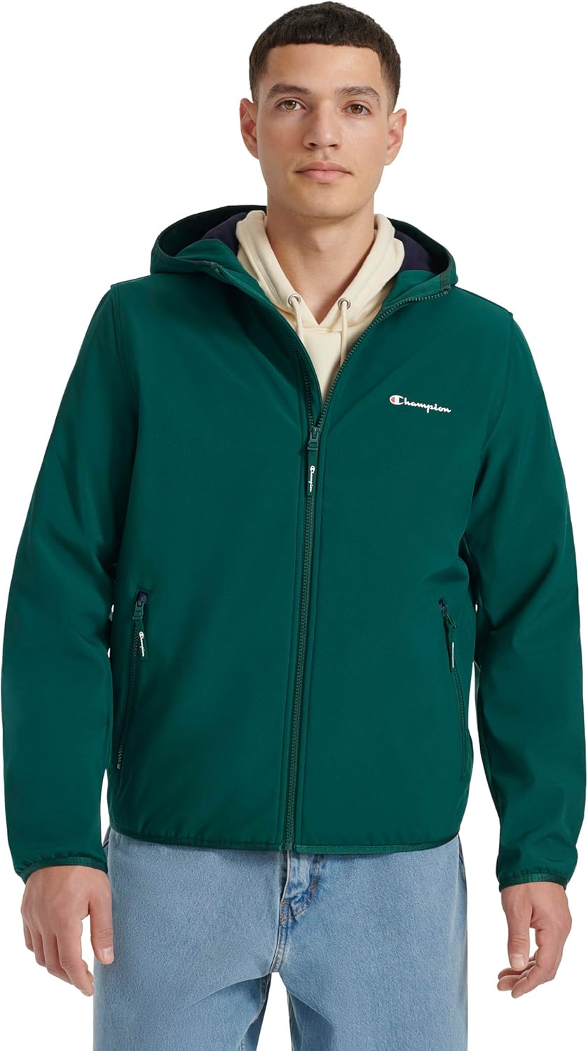 Champion Men's Lightweight Active Soft Shell Jacket With Hood