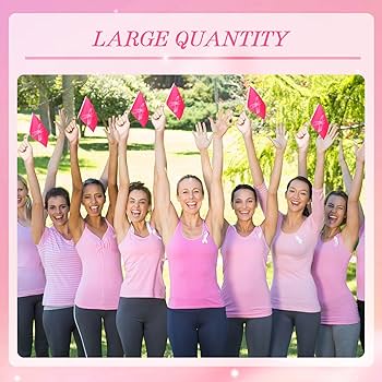 Amazon.co.jp: Kinlop 乳がん啓発フラグ 72個 小さな乳がん