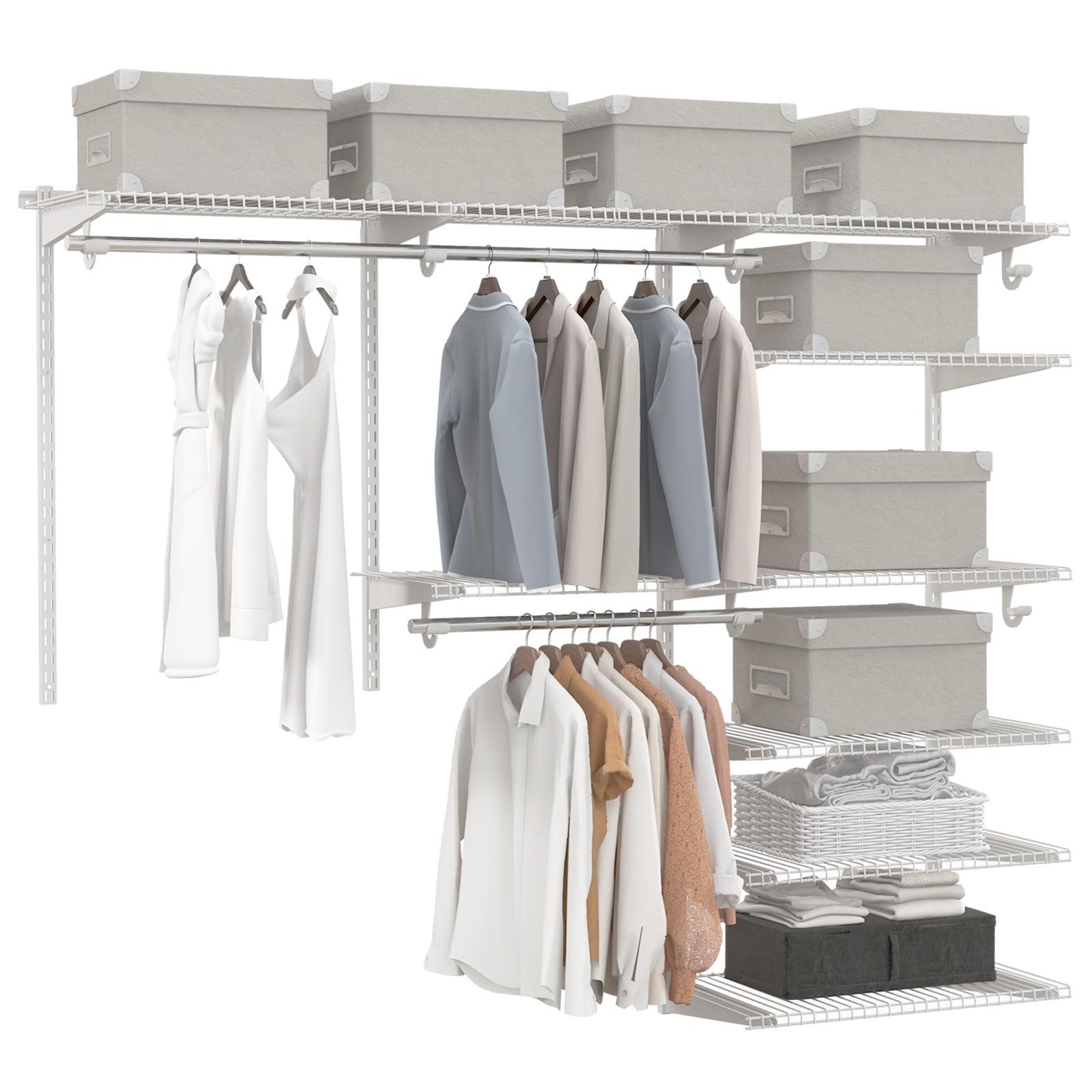 Tangkula 4 to 6 FT Custom Closet System