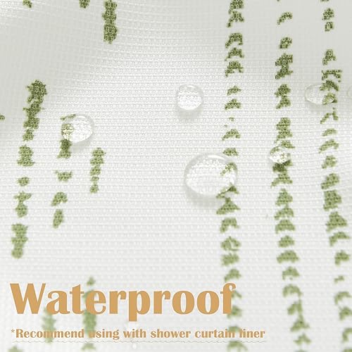 Miniatura 3 de jinchan Linda y divertida cortina de ducha para niños, tela a rayas grises y blancas, cortinas de ducha náuticas para baño, moderna, impermeable,