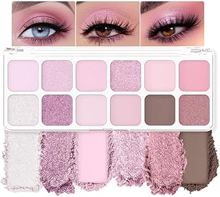 Paleta de sombras de ojos de 12 colores blanc...