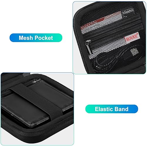 Miniatura 3 de BOVKE Carrying Case Compatible with Anbernic RG35XXSP Handheld Game Console, RG35XXSP Clamshell Retro Games Consoles Flip Hand-held System Holder
