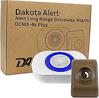 Vista 1 de Dakota Alert Detector de movimiento de alarma de entrada de largo alcance - DCMA-4k Plus Sistema de alarma de alcance inalámbrico de una milla