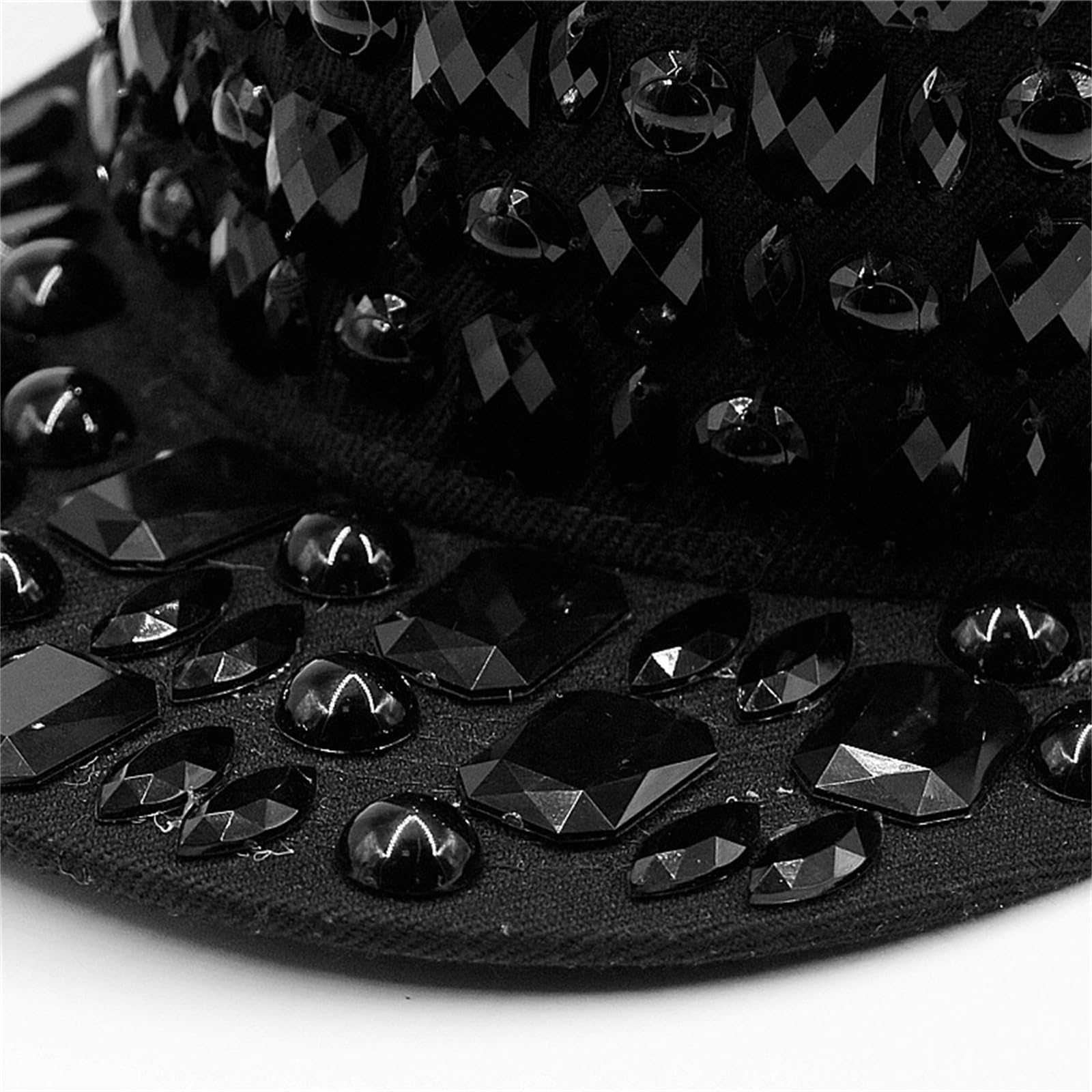 Gorra de Béisbol Gorra de béisbol con Remaches Hip Hop Ajustable Plana para Deportes de Golf