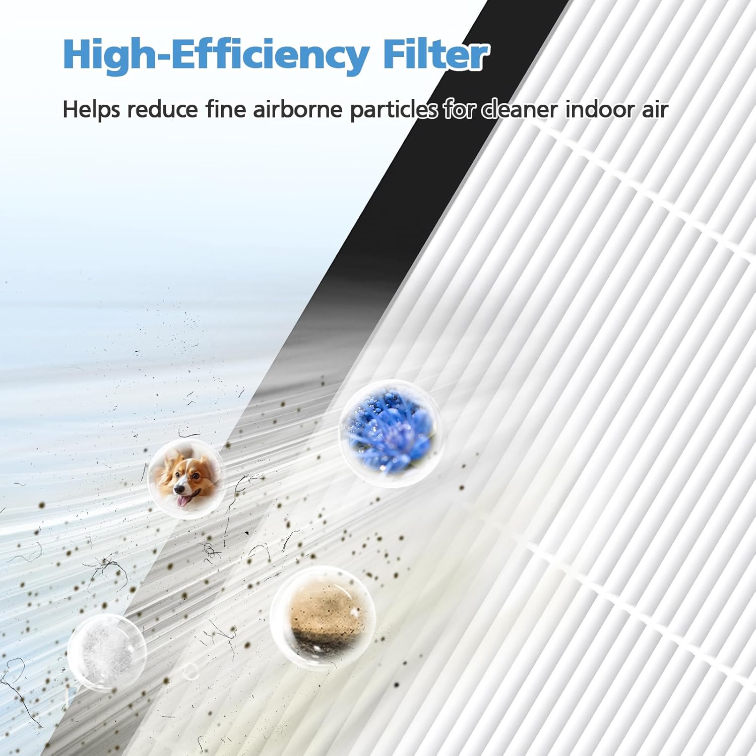 HAP605 Air Purifier Filter 2 Pack, Air Purifier Replacement Filter for XenonLab HAP605 HAP607 & FreAire HAP607 HAP605, High-Efficiency Activated Carbon Filters for HAP607/HAP605 Air Purifier - Image 5