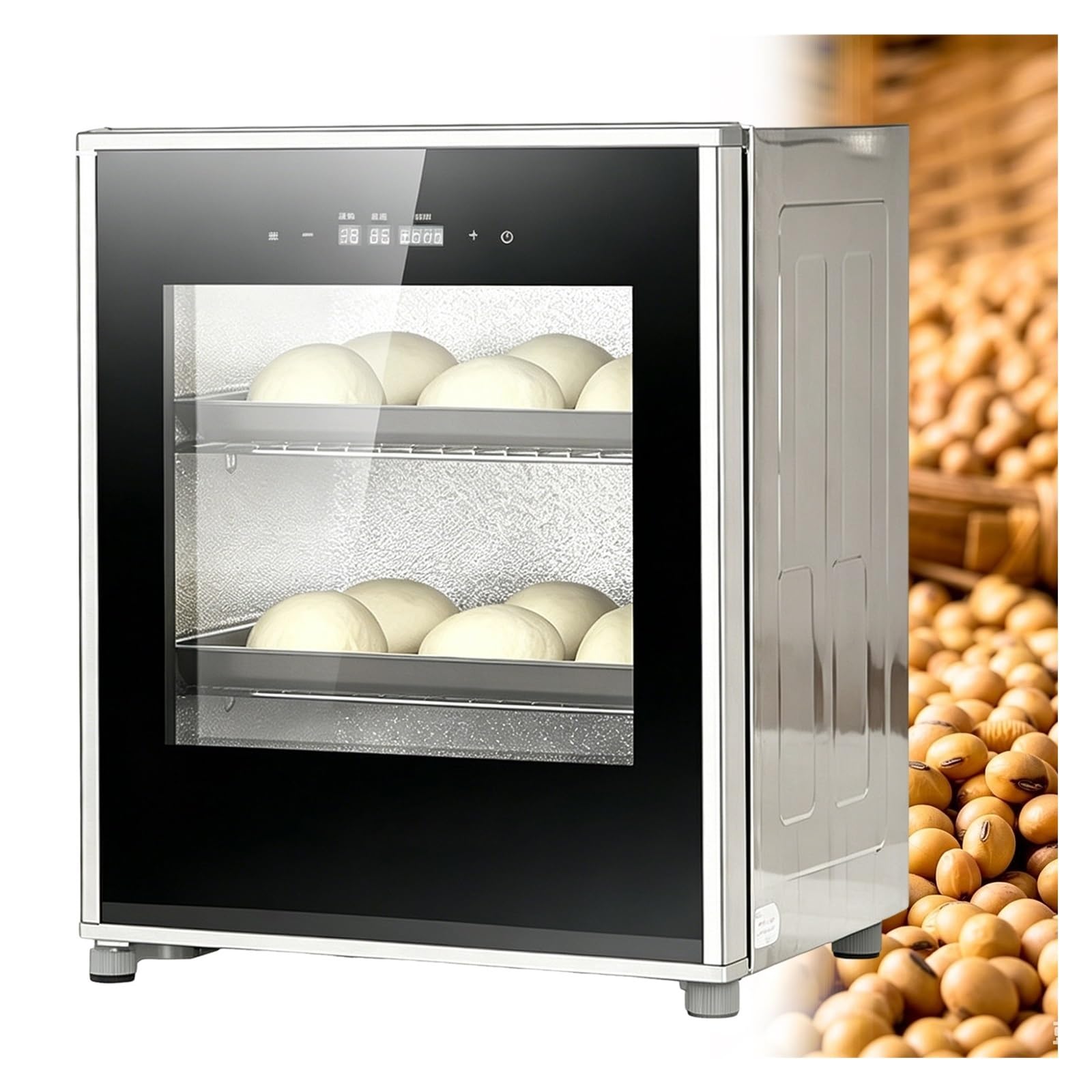 Kiboom 220V Dough Yogurt Proofer, Kitchen Dough Yogurt Bread Fermentation Machine, With A Digital Temperature And Humidity Regulation System, For Making Sourdough, Pizza, And Natto