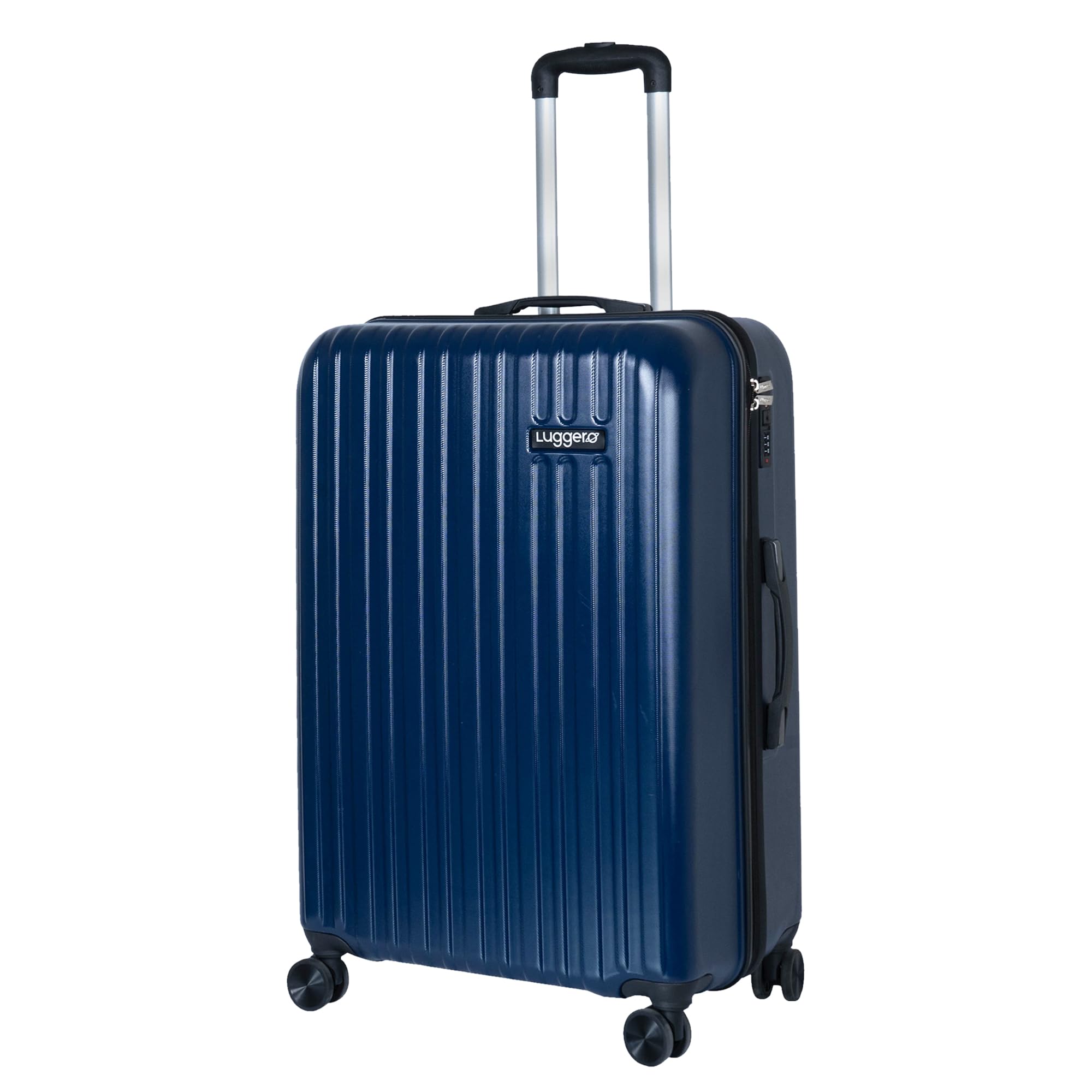 Classic Light-Weight & Durable Polycarbonate DEEP Blue Unisex Hard Luggage| Small- 51cm |8 Smooth Spinner TPV Wheels Outer Combi Lock |Trolley Bag