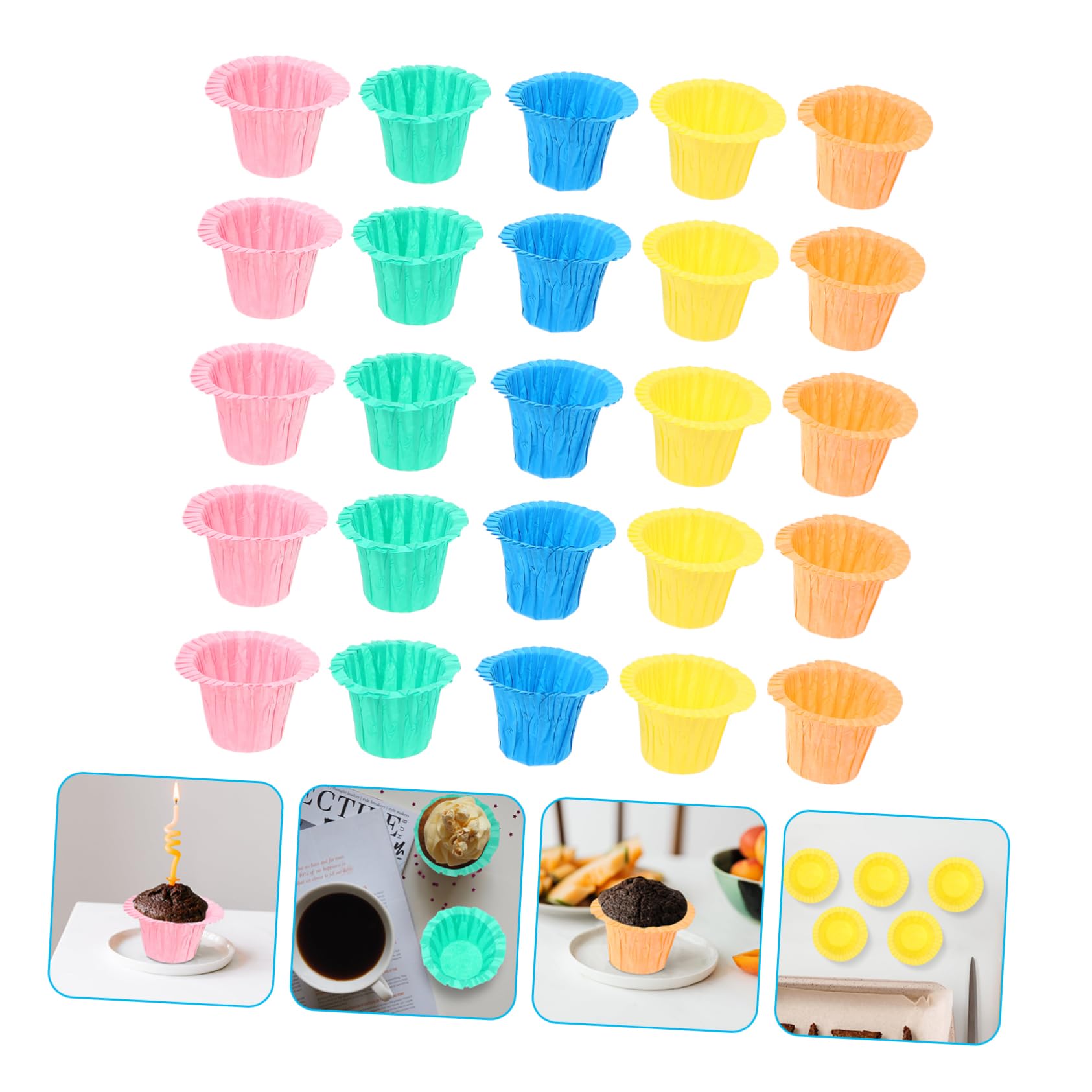 moules à cupcakes de Noël, moules à pâtisserie, 450 pcs Papier Tasse à Dessert Emballages de Cupcake d'anniversaire de Mariage Cuisson Porte-Papier à Muffins Plateau à Muffins Moules à Gâteaux Petits