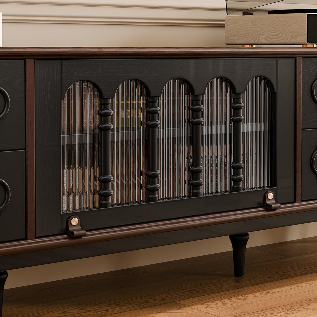 TV-Konsole, Entertainment-Center TV-Schrank, Retro-Aufbewahrung, Holzaufbewahrung, for Zuhause, Wohnzimmer, Wandschrank TV-Ständer fürs Wohnzimmer