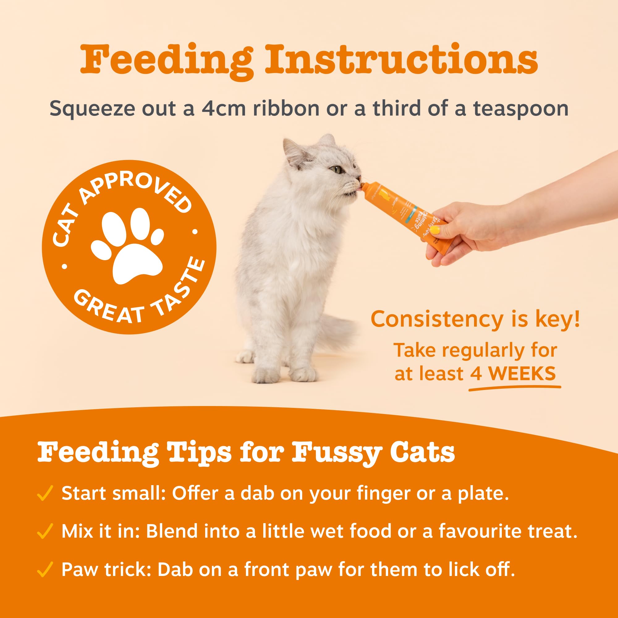 Zesty Paws Digestion & Prebiotics Paste for Cats | Helps Gut Health, Digestive Function & Immune Support | Contains Algal Oil, Postbiotics, Inulin, Vitamins C & E | Real Fish Flavour | 75g