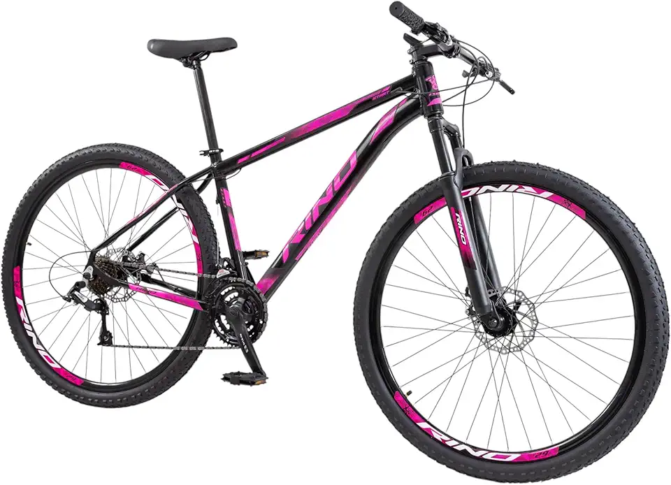 Bicicleta Rino Start RX 1.4 MTB Aro 29 Alumínio 24 Marchas Freio a Disco Suspensão Dianteira