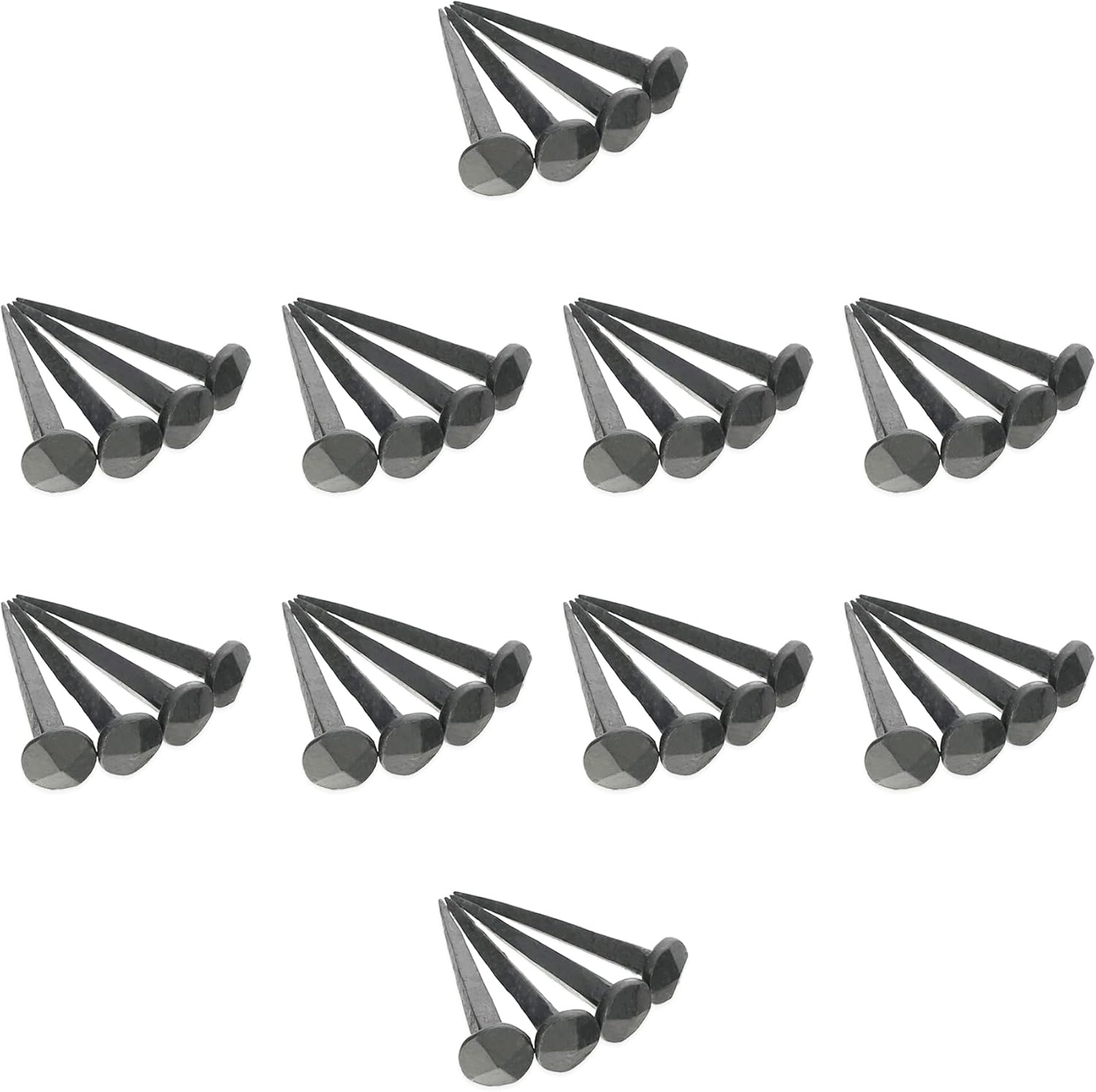 Hand Forged Handmade Traditional Old Antique Rustic Designer Rose Spike Vintage Victorian Head Wrought Black Iron Nail Wood Crafts Door Furniture Decorative Studs pins Nails 1 kg