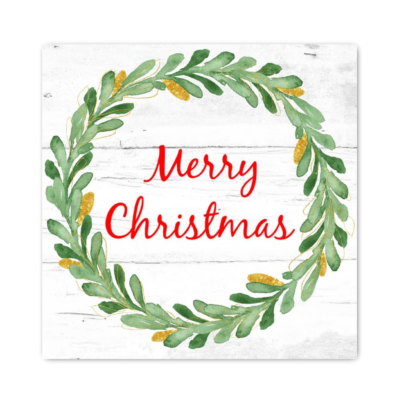 Panneau bois Merry Christmas pour créer un salon Noël cosy