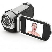 Bewinner D90 Digital Video Camera - 1080P 16MP Handheld Video Camcorder 16x Digital Zoom Video Camera with 2.7in TFT Rotatable Screen, HD Video Recorder Camera with Fill Light Silver
