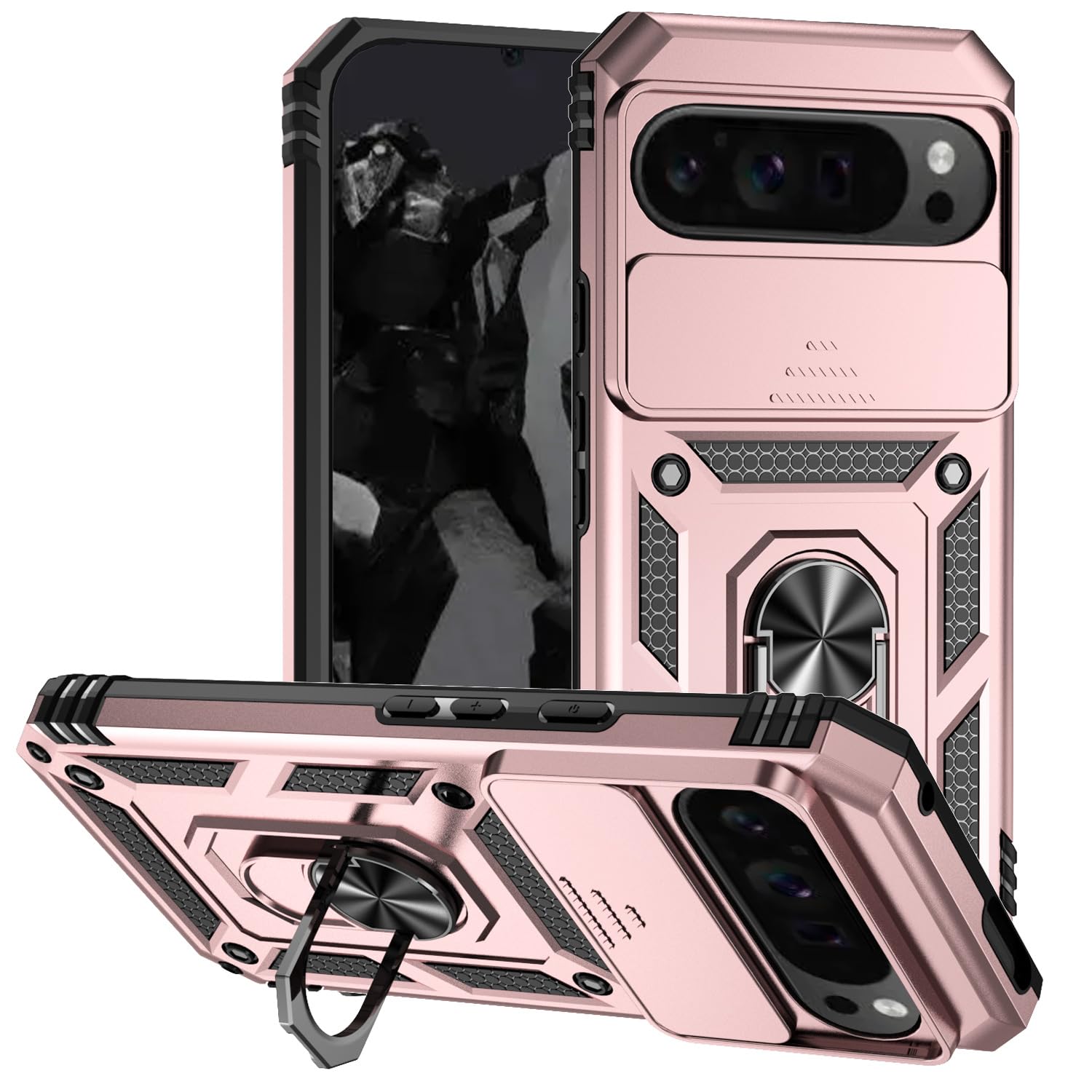 Coque Pixel 9 Pro XL avec protection caméra et support aimanté - 8