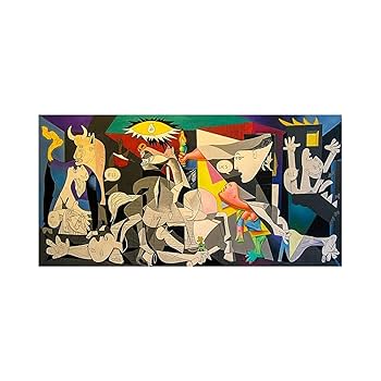 パブロピカソ　『ゲルニカ』　複製画 パブロ ピカソ「ゲルニカ」額縁4色選択可能 作品証明書 展示用