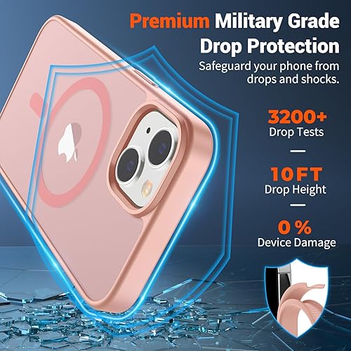 Miniatura 665 de SUPFINE Funda magnética para iPhone 11 (compatible con MagSafe) (protección contra caídas de grado militar), translúcida mate a prueba de golpes