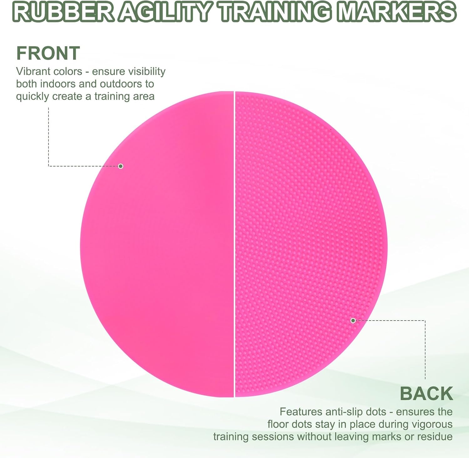 Spot Markers, Poly Spot Marker for Agility Training Floor Dots