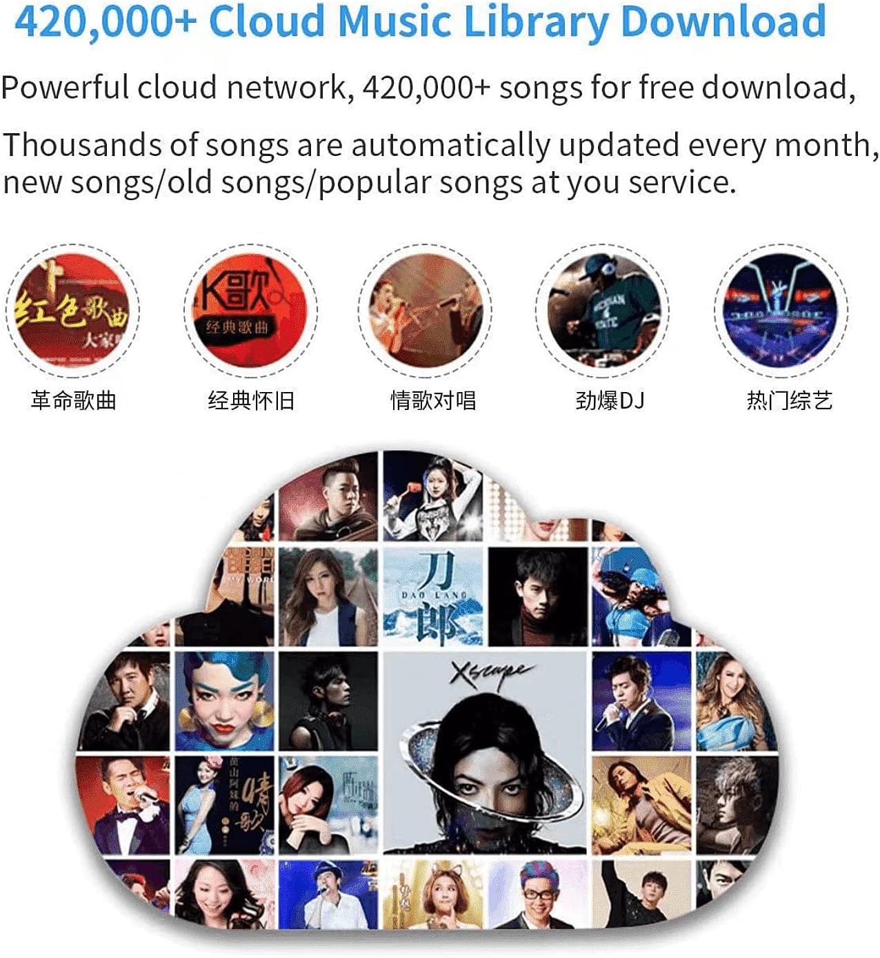 2024 New Professional Karaoke Machine KV-603 Karaoke Player, Reverb Wireless Microphone, 22 inch capacitive Touch Screen, Free Cloud Download Function, Online Movies and Chinese TV