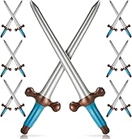 Vista 1 de Outus 12 Piezas Espadas Inflables Espadas Hinchables Recuerdos de Fiesta de Príncipe para Cumpleaños Temático Piscina Decoraciones de Fiesta Vikinga