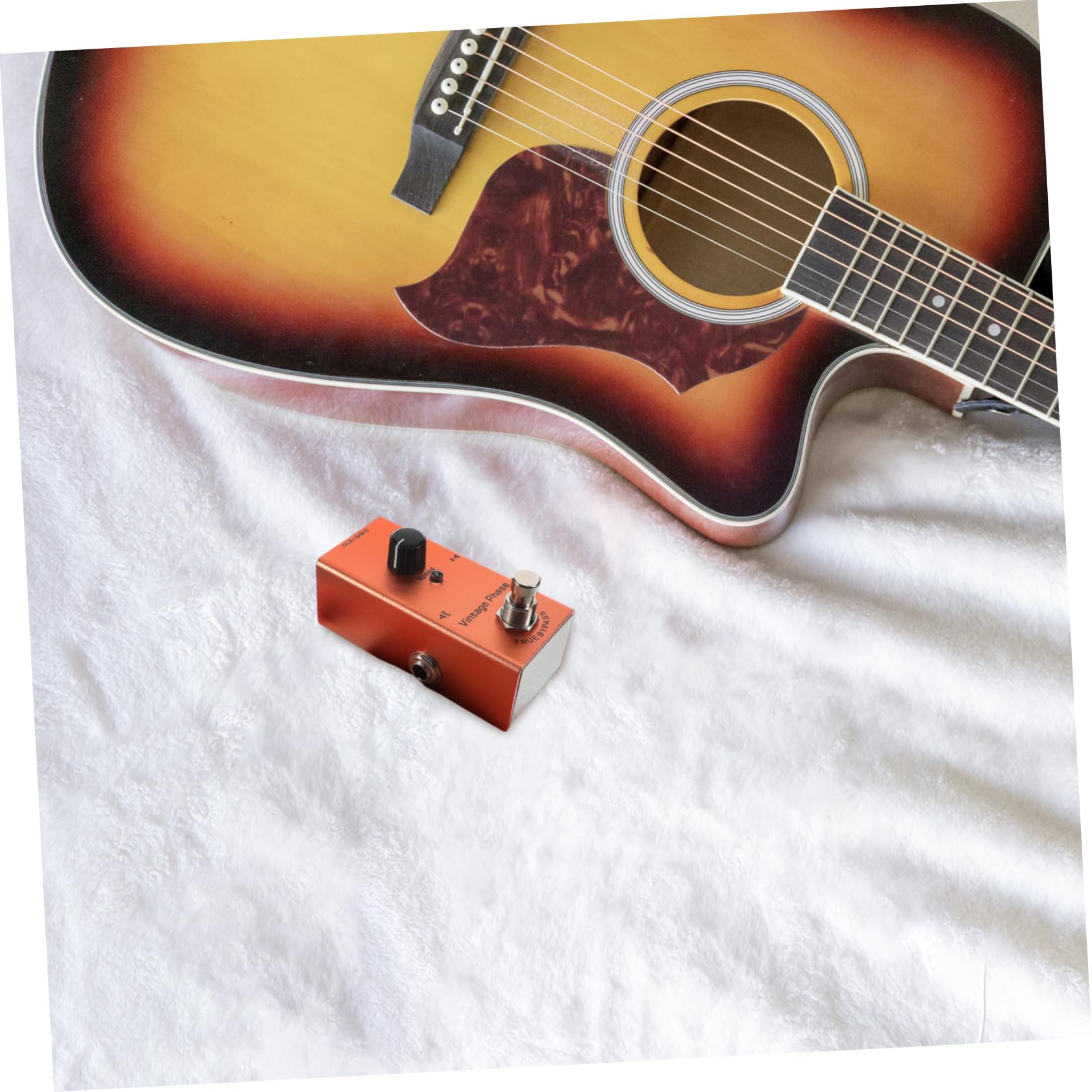 Toyvian Pedale Effetto per Chitarra Elettrica Mini Retro Phase Effettore con Riduzione Rumore Circuito True Bypass Design Portatile per Concerti e Registrazione Basso Chitarra Elettrica